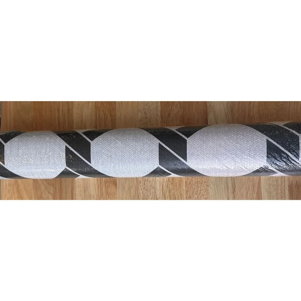 NEW Sealed A Street Payton Black Hexagon Trellis Wallpaper SKU: 2971-86309